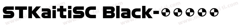 STKaitiSC Black字体转换